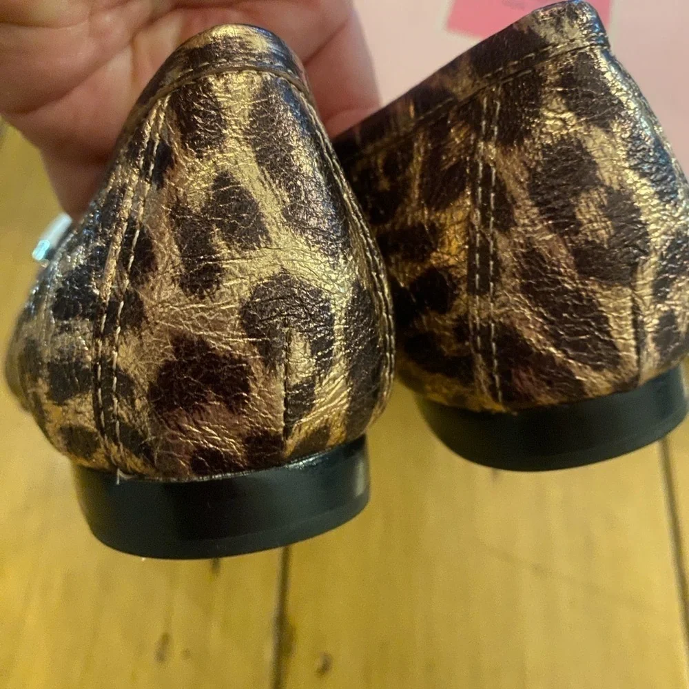 Kate Spade Women’s Lana Leopard Bronze Multi Brown Loafers new in box size 8.5